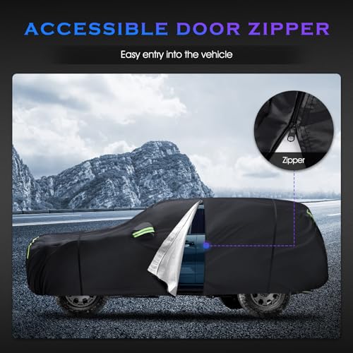 Image of Car Cover Custom Fit for Toyota 4Runner 1995-2025,6 Layers Truck Cover Waterproof All Weather for Automobiles,Outdoor Full Exterior Cover,Rain, Sun, Wind Protection,Black