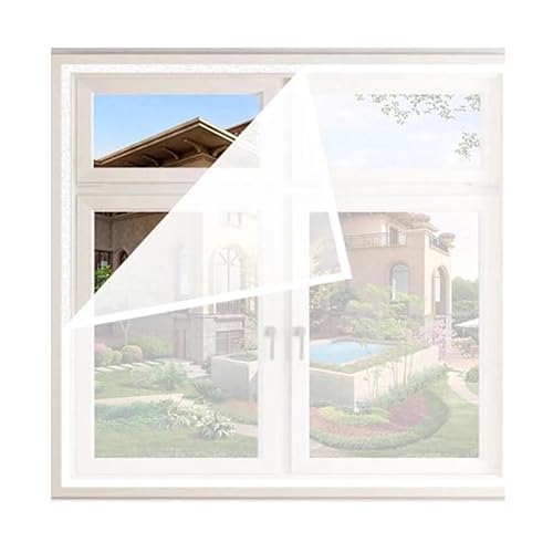 RHVOVNVOM 1pc Summer Mosquito Window Screens Mesh Nets Invisible Door Curtains Self-adhesive Windows Simple Gauze(100x140cm)