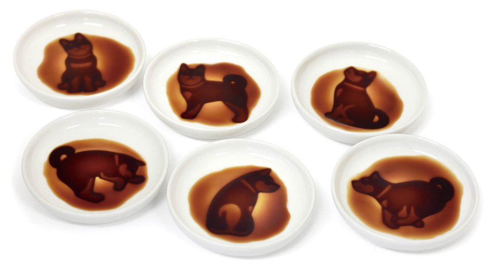 Amazon.co.jp: アルタ Artha 醤油皿 豆皿 小皿 イヌ おねだり 9cm 食洗
