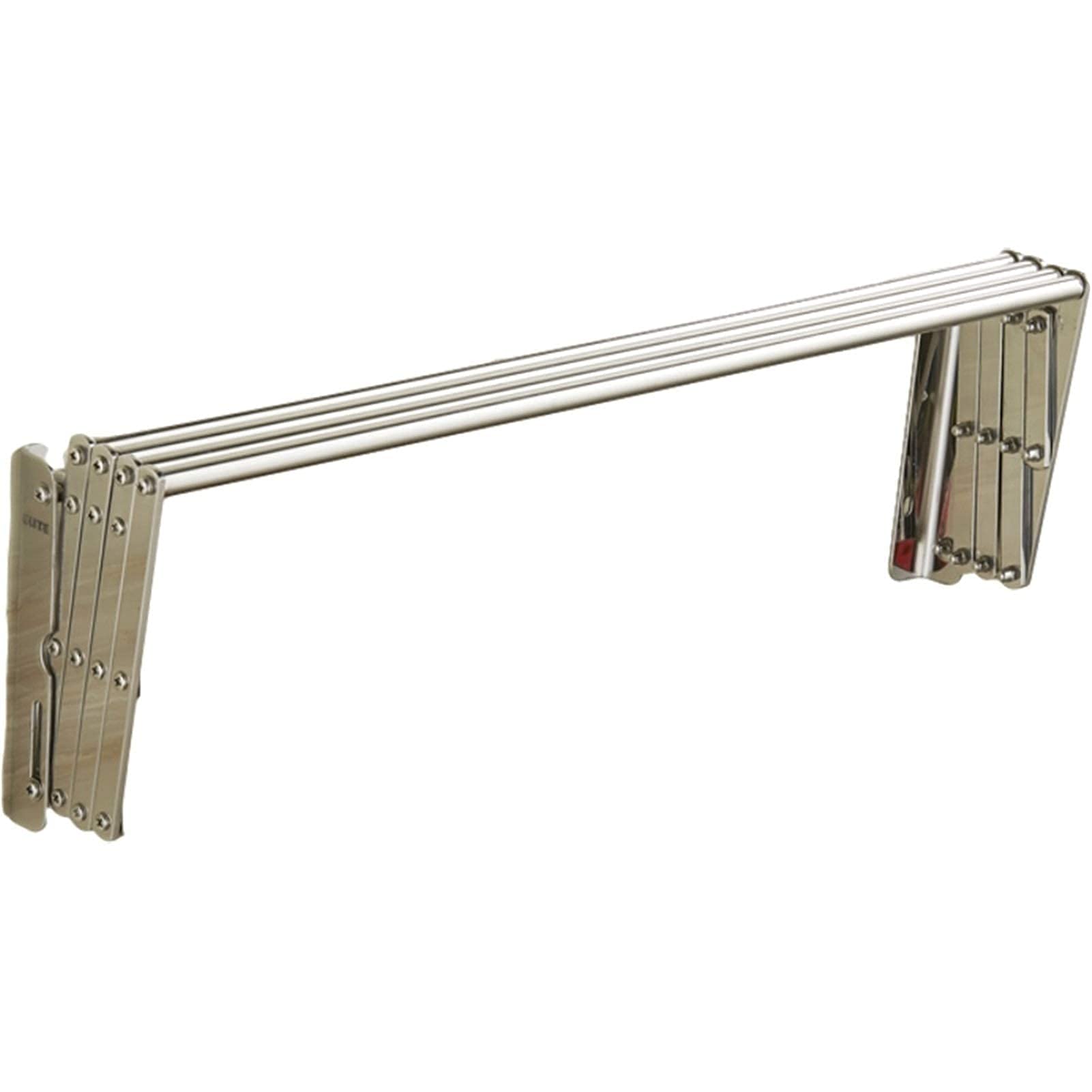Airer Étendoir à linge mural économiseur d'espace supports pliables en acier inoxydable intérieur/extérieur pliable avec étagère de rangement murale en option pour salle de serviettes à la mode