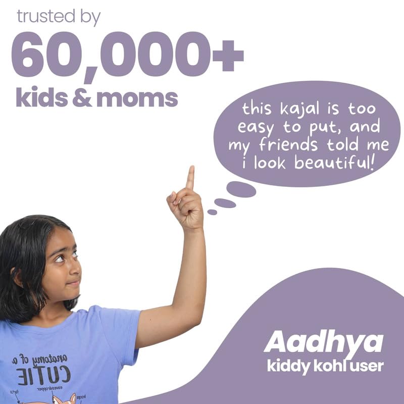 Image of TuCo Kids Matte Kajal With Castor Oil & Almond | Safe Kajal For Babies | Water-Proof, Preservative-Free & 100% Lead-Free | No Added Harmful Chemicals, Black | Pack of 2