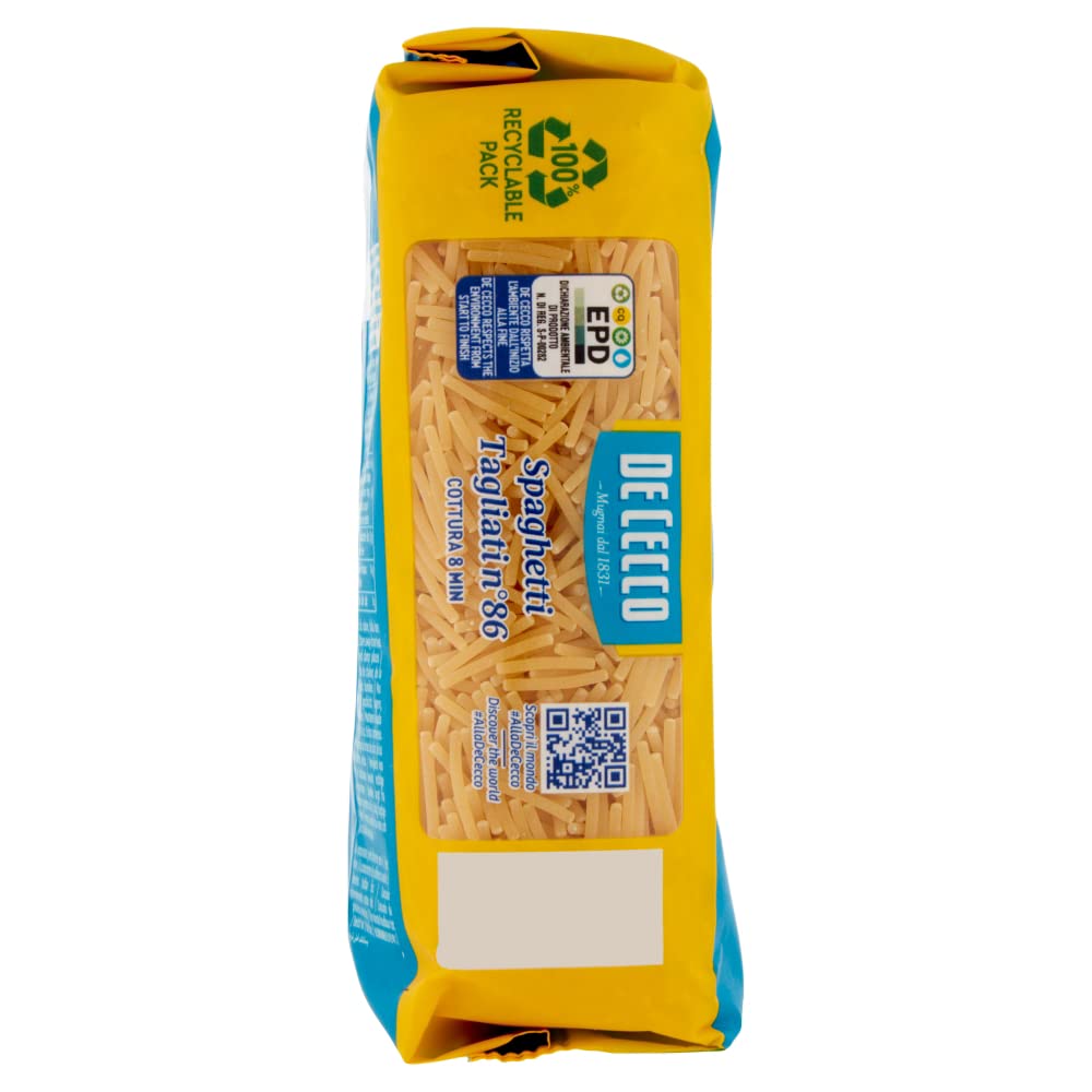 Italian Gourmet Spaghetti Tagliati N.86 pâtes italiennes 24 x 500g