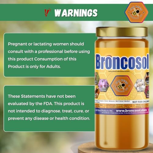 Broncosol Max miel infusionada con eucalipto y menta 12oz miniatura 5