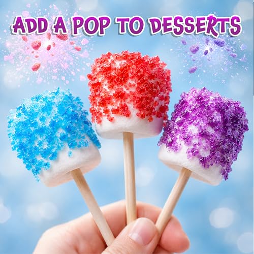 Popping Candy, Popping Rocks Pouches, Fruit Flavors - 40 Count Bag | Tropical Punch, Grape, Cherry, Candy for Goodie Bags, Halloween Candy - image 6