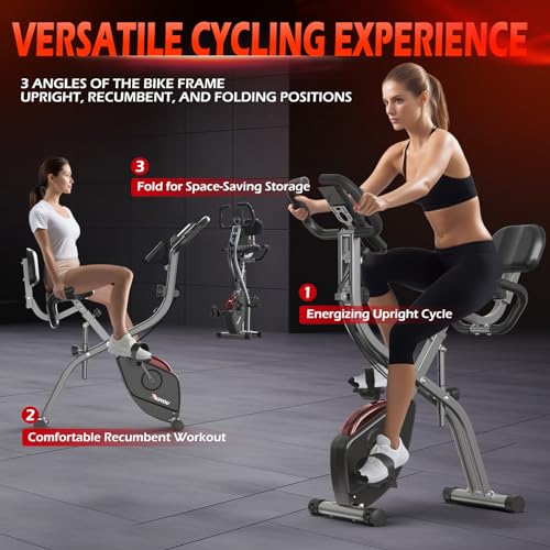 PASYOU X-Bike — vélo d'intérieur pliable 10 niveaux