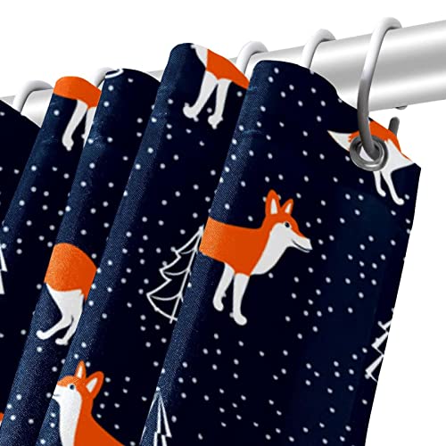 Rideau de douche lavable de qualité supérieure imprimé renard 152 x 183 cm