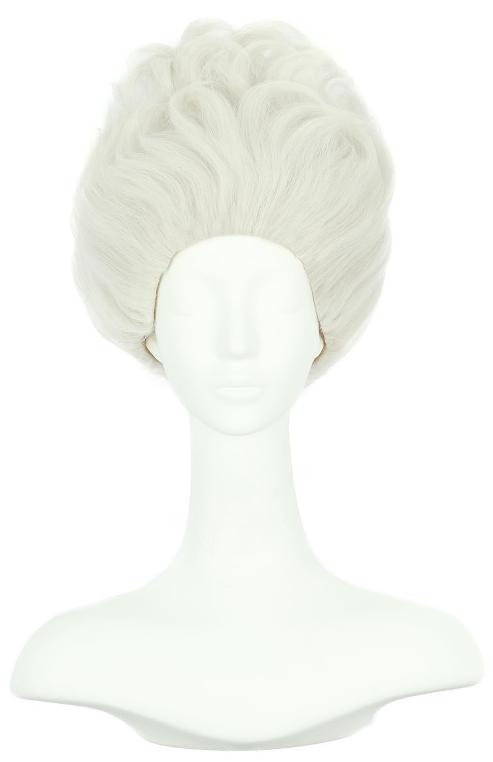 Women Adult Short White Wig Undersea Witch Wig Enchanted Anime Wig Halloween Cosplay Costume Wig