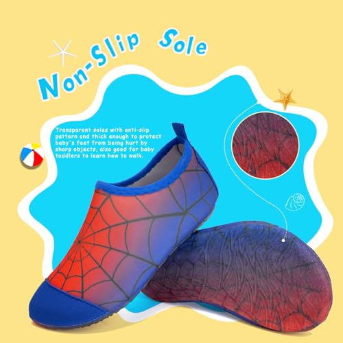 Image of WateLves Kids Water Shoes Toddler Girls Boys Barefoot Non-Slip Quick Dry Aqua Socks for Beach Swim Walking