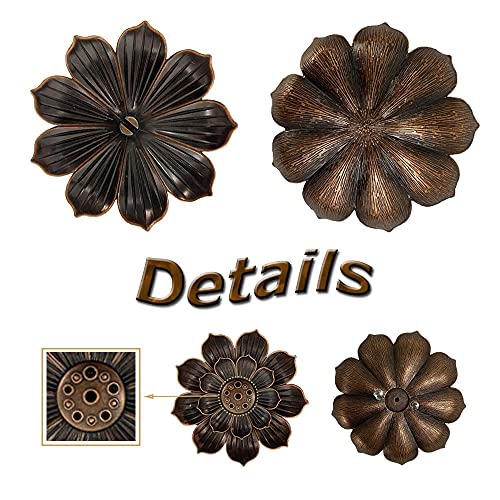 4 PCS Brass Lotus Incense Burner,Lotus Sticks Incense Burner,Brass Lotus Incense Sticks Holder for Home Fragrance Accessories,Yoga Hall,Aromatherapy Ornament - Thumbnail 3