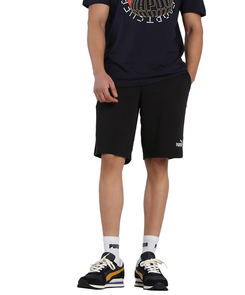 PUMA Mens No. 1 Logo 10" Knitted Shorts, Puma Black, M EU