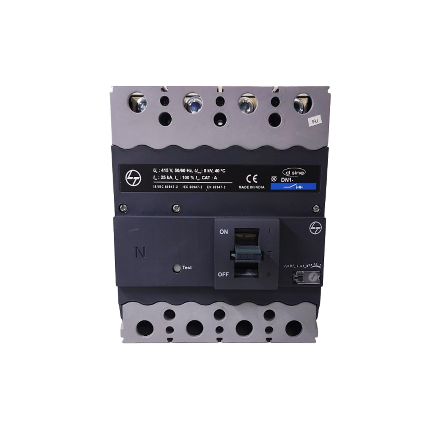 (ORIGINAL) LT DN1 100-125A 4 POLE 36kA DN1 100A MCCB 125A MCCB 4P 4POLE MOULDED CASE CIRCUIT BREAKER HEAVY DUTY INDUSTRIAL GRADE (100% COPPER TERMINAL) DN1 SERIES