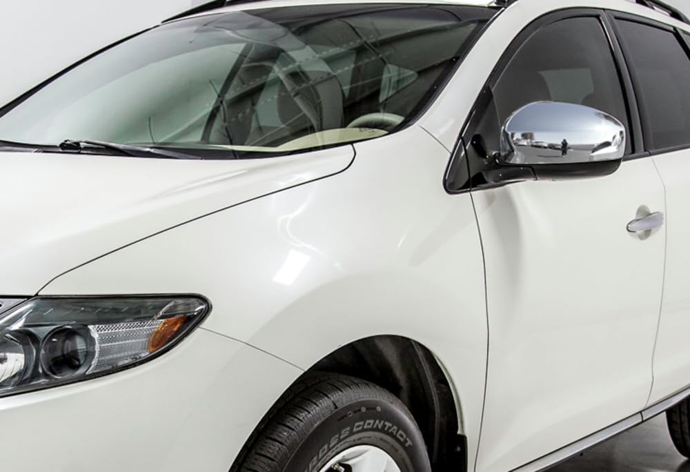 W-POWER, Chrome Side Mirror Cover Compatible with 2009-2015 Nissan Pathfinder/Murano LH+RH, 2010 2011 2012 2013 2014