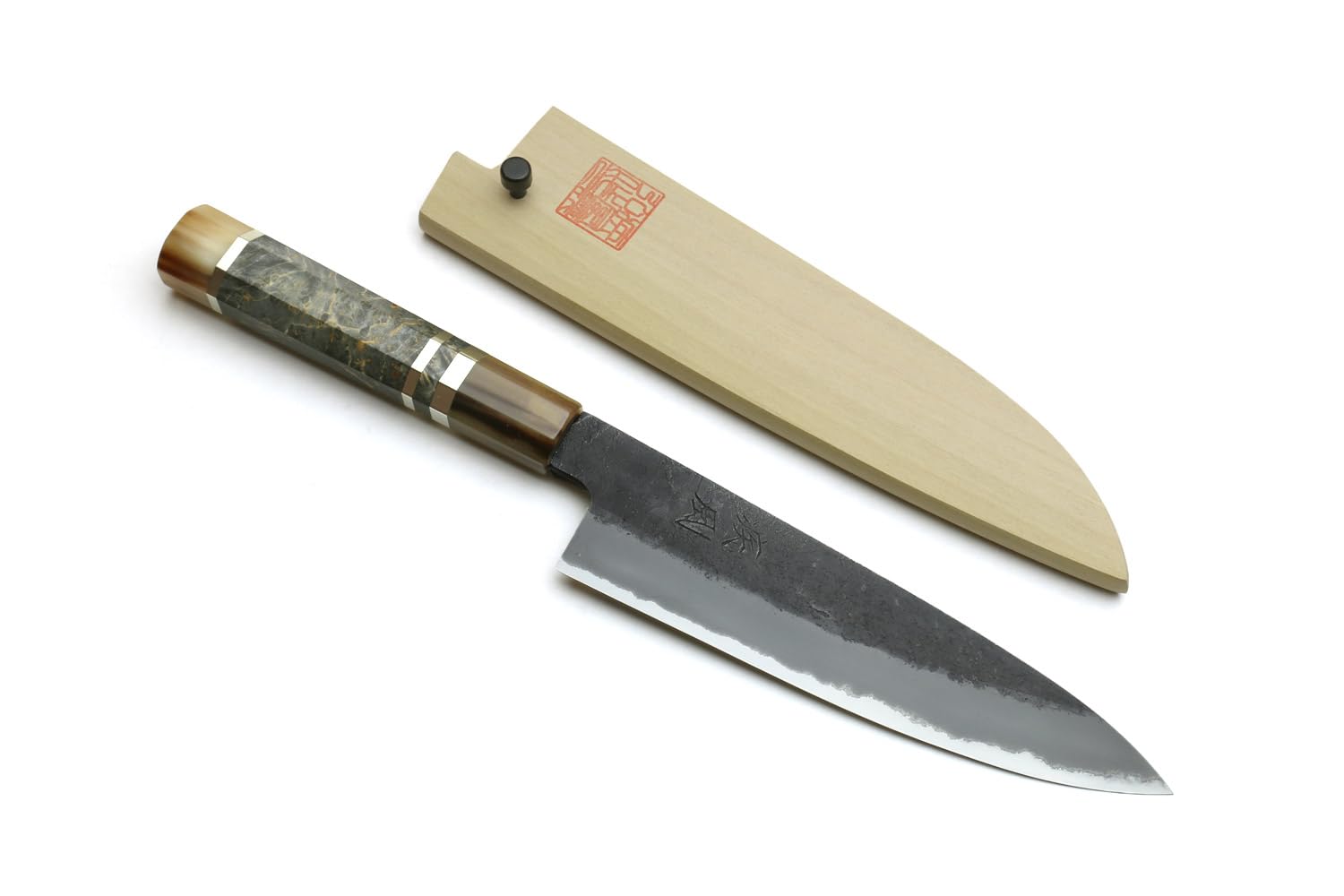 Yoshihiro Aoko Nakiri Japanisches Gemüsemesser ohne Saya, 165 mm