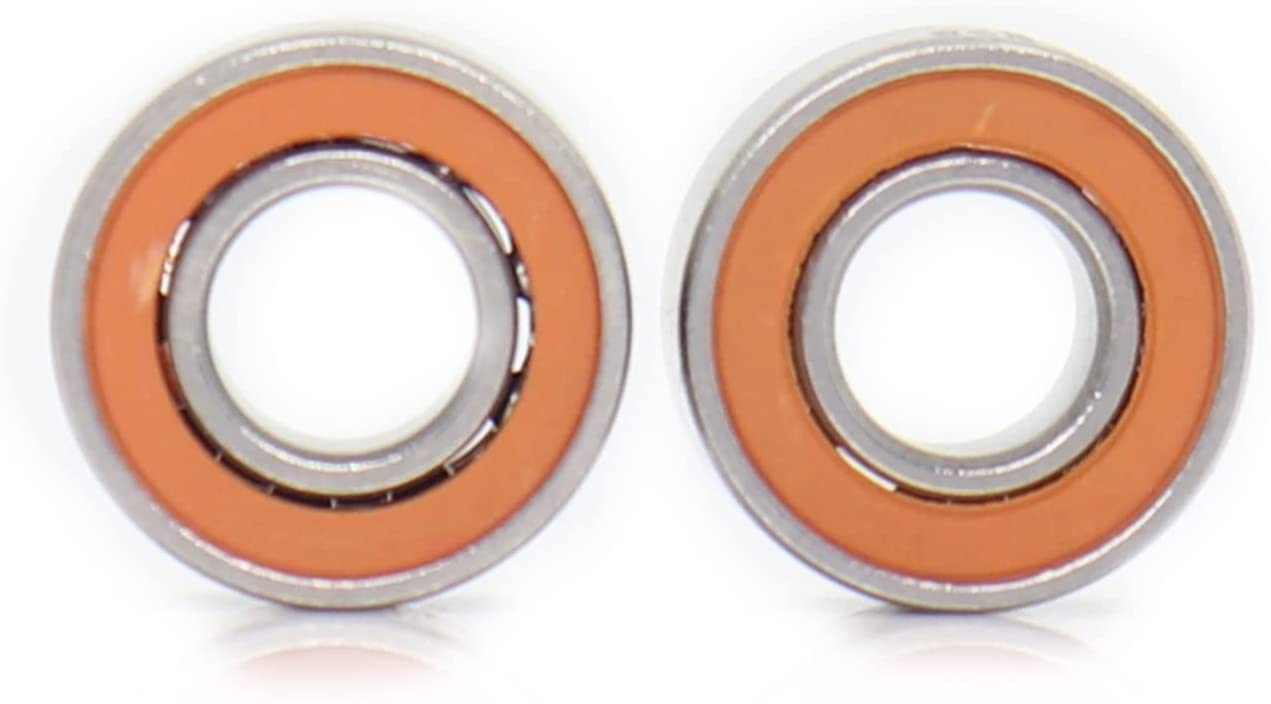 HYUJNAFZR 2PCS SMR115 2OS Bearing 5x11x4mm CB ABEC-7 Stainless Steel Hybrid Ceramic Ocean Fishing Ball Bearings SMR115C