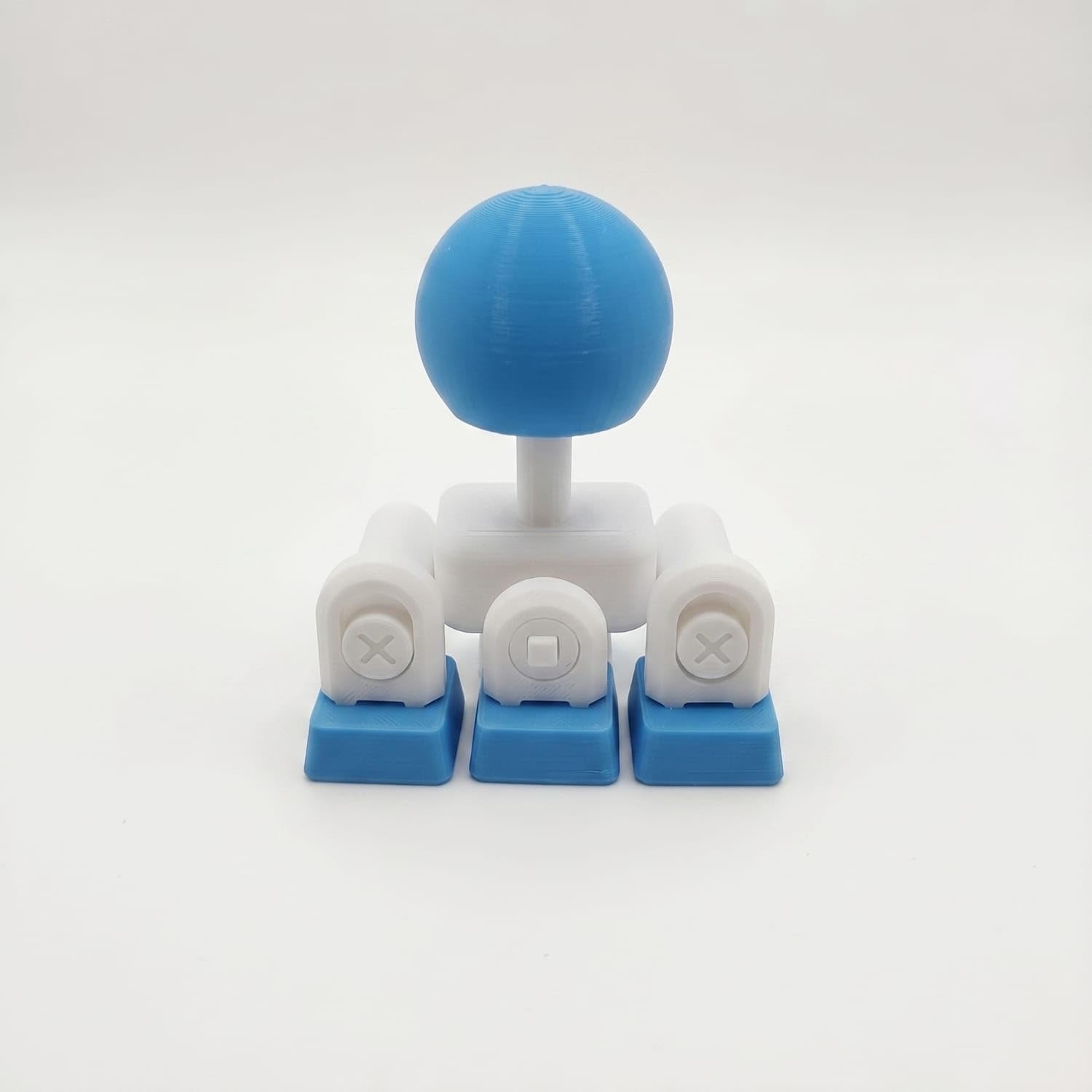 3D Printed Direction Keycap Set PLA Joystick Keycap Set Decorative Direction Keycaps Replacement, Blue White, Arrow Keys-image-36