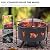 NATURAL EXPRESSIONS 32 Inch Large Fire Pit with 2 Grills, Outdoor Wood Burning Fire Pit with Cooking Grate, Lid, Poker and Round Waterproof Cover for Patio, Ourside, Bonfires, Picnic, Party.
