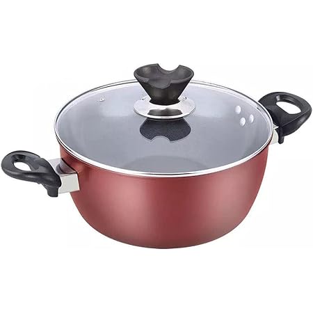 Amazon Obtoutdoor 両手鍋 26cm スープポット シチューポット カレー鍋 大型サイズ マルチ 熱源対応 マーブルコート プレミアム 洗いやすい くっつかなく 手入れ簡単 両手鍋 オンライン通販