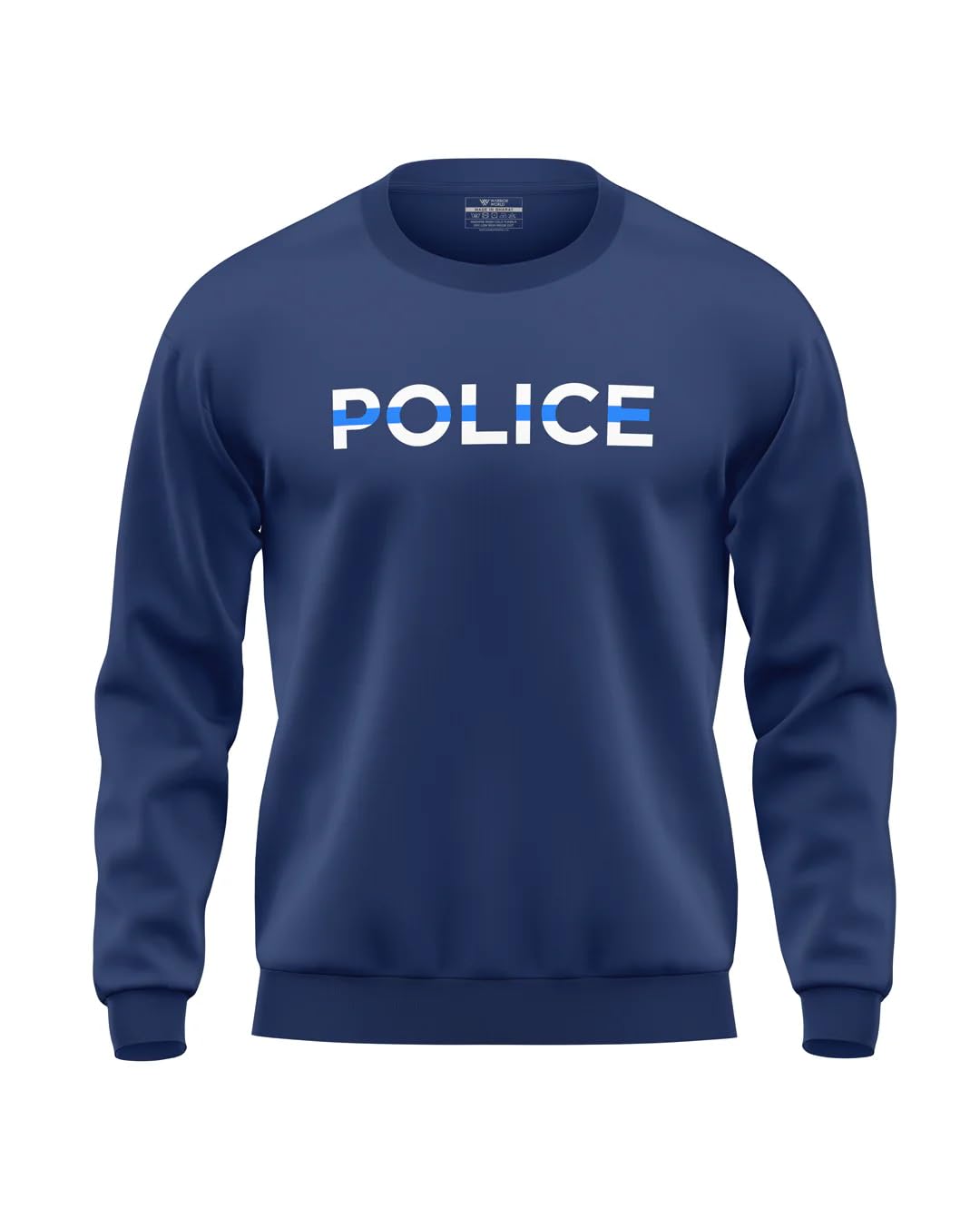 warriorworld Men’s 100% Cotton Sweatshirt | Bold Crew Neck Pullover with Graphic Print | Comfortable Long Sleeve Winter Casual Wear-picture-18