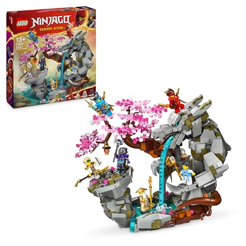 LEGO Ninjago Le Sanctuaire de la Roche du Dragon, Aventure Ninja, 6 Minifigurines, Modèle à Construire, Déco pour Chambre, Idéal Cadeau d’Anniversaire pour Garçons et Filles de 13 Ans et Plus 71819