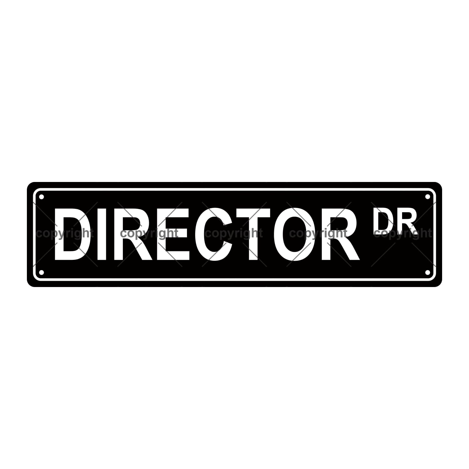 Director DR Occupation Metal Tin Street Sign Bar Cafe Garage Cave Home Room Wall Bathroom Farmhouse Garden Porch Patio Decor,4x16 Inch