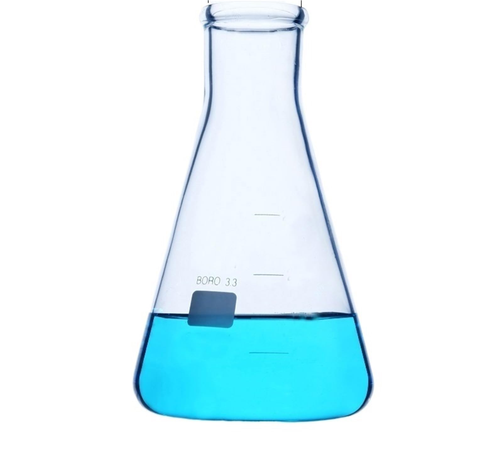 Juego de matraces de vidrio, Matraz Erlenmeyer de vidrio, borosilicato, resistencia a la temperatura, equipo de laboratorio(2000ml with cap)