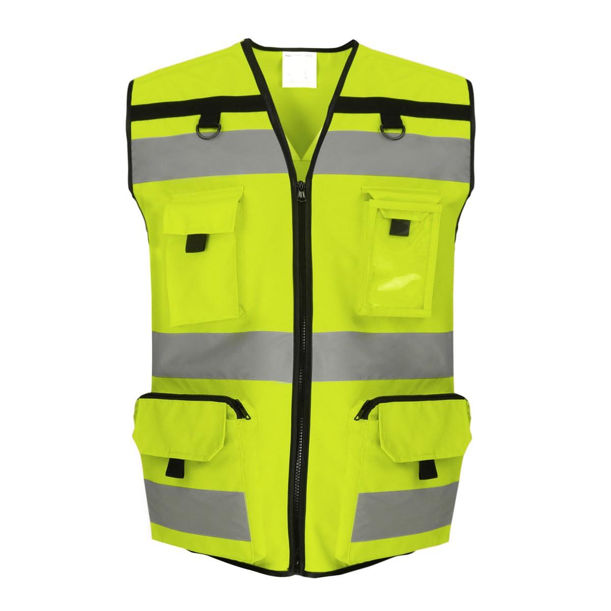 Workwear World High Visibility Class 2 Ripstop Multi Pocket Tool Vest With Optional Breathable Mesh Fabric (Hi Vis Yellow, S)