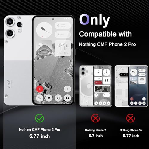 Image of REALCASE Nothing Phone CMF 2 Pro Back Cover Case | Scratch Resistant Protective Crystal Clear Transparent | Bumper Back Cover Case for Nothing Phone CMF 2 Pro