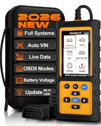 Full Systems OBD2 Scanner Car Diagnostic Tool with ABS SRS Transmission Etc