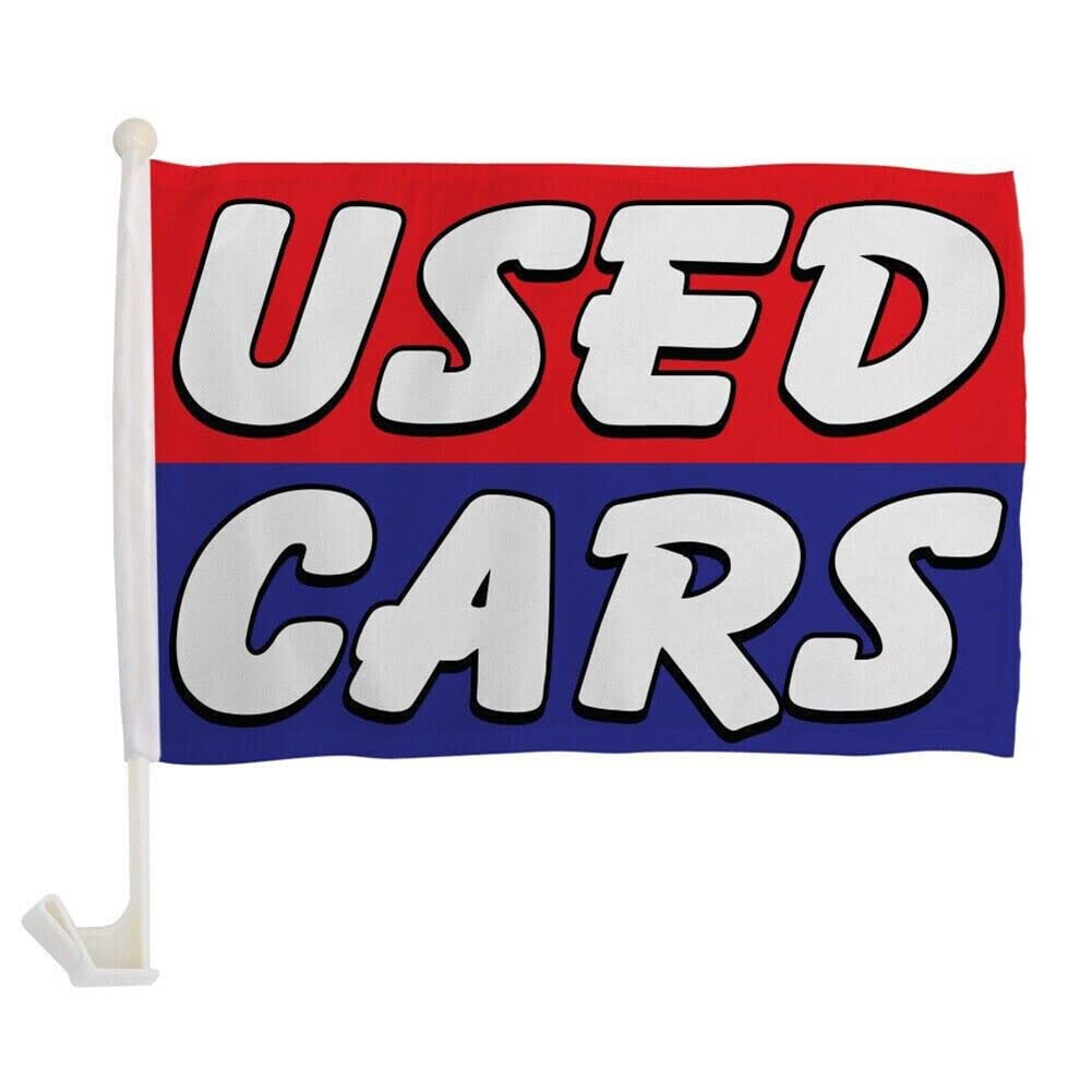 N/A.1 1 Dozen Used Cars Car Flag Single Sided Used Cars Car Window Flag 12X16INCH