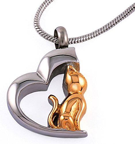Preisvergleich Produktbild Urns UK Asche- / Urnen-Anhänger, Schmuck mit Stahlkette, Chelsea-Design 78B