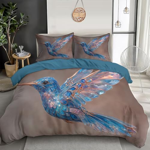 Housse de couette 220x240 hypoallergénique en microfibre douce