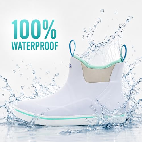 Image of SUREWAY Women's Deck Boots Professional Non-Slip Fishing & Ankle Deck Boot Waterproof Rain Boots