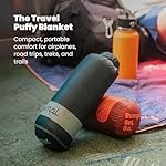 Rumpl Travel Puffy Blanket, Ultra-Packable Travel-Size Warmth and Comfort, Deepwater - Image 3