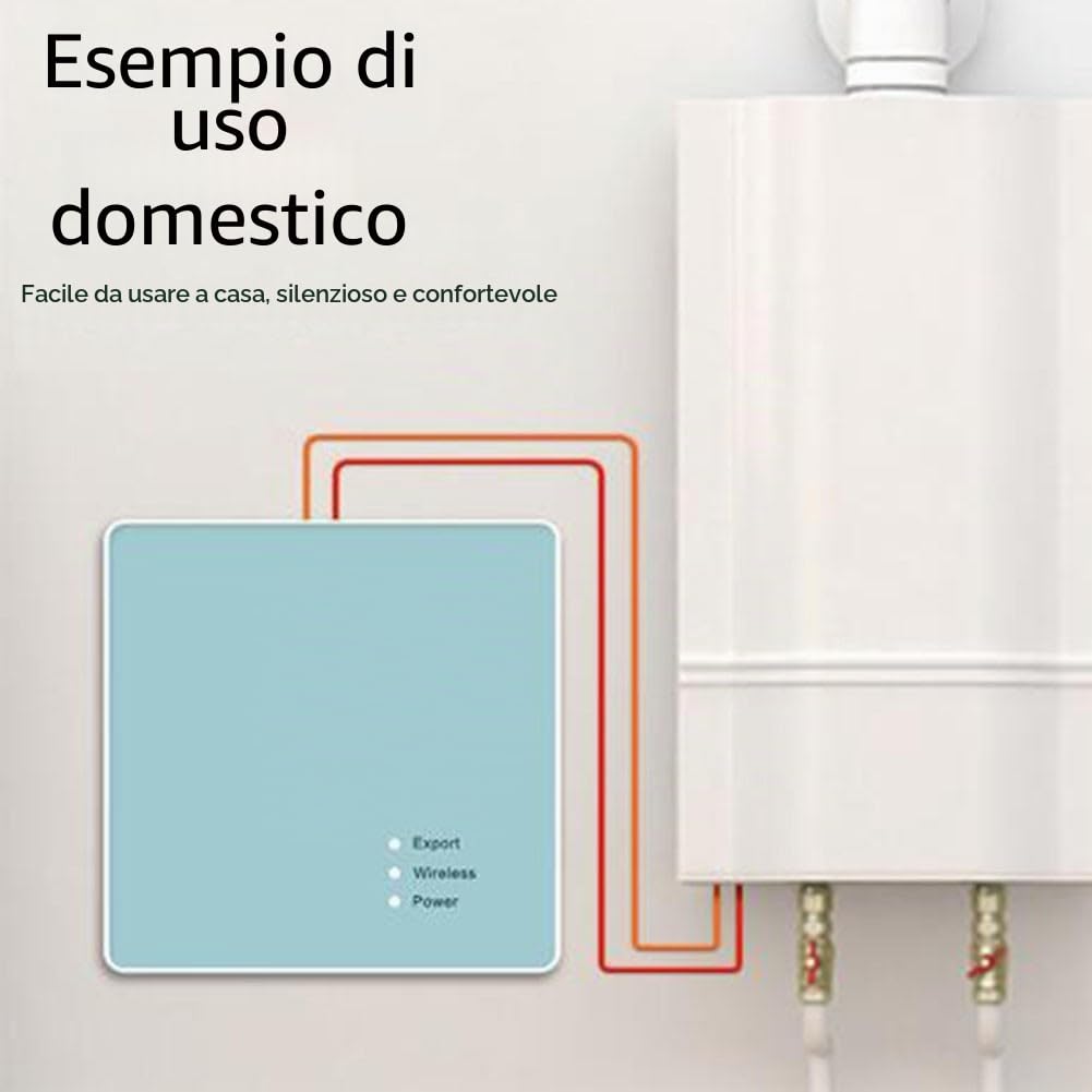 Termostato intelligente programmabile, termostato wireless WIFI per riscaldamento dell'acqua a parete per caldaia termostato regolatore di temperatura (senza Wi-Fi)
