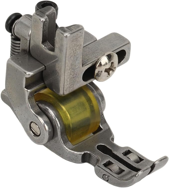 SIVANA's Stainless Steel Silicone Wheel Presser Foot 1.65 inch for Jack juki Maqi & Industrial Sewing Machines,Makes Comfortable to Stitch Heavy stuffs, Easy Installation (One Piece)