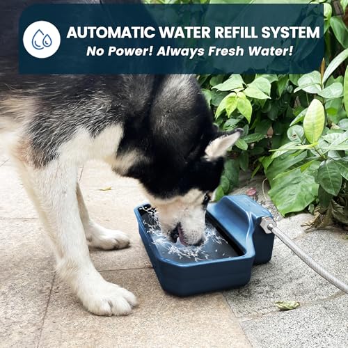 Automatic-Dog-Water-Dispenser-1-Gallon-Dog-Water-Bowl-for-Indoor-Outdoor-Auto-Water-Feeder-Large-Waterer-for-Pets-Livestock-Food-Grade-Material-Water-Auto-Refill-Fit-GHT-34-Faucet-Blue Automatic Dog Water Dispenser 1 Gallon Dog Water Bowl for Indoor Outdoor Auto Water Feeder Large Waterer for Pets Livestock Food Grade Material Water Auto Refill Fit GHT 34 Faucet Blue