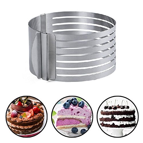 Layer Cake Slicing. Adjustable Cake Ring. Small Cake Ring Mold, Cake Layer Pans Cake, Cake Ring Cutter, Mousse Cake Ring, Layer Cake Slicer, 5.9-7.87 inch.