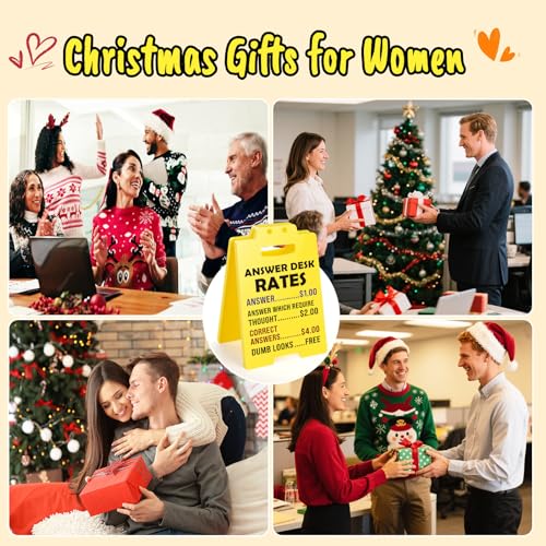 Funny Gag Office Decor Desk Sign – Outrageously Fun Cubicle Accessory for Coworkers & White Elephant Gifts