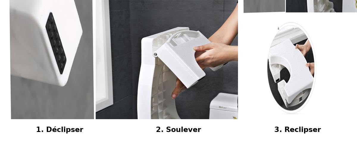 Repose Pied Physiologique pour Toilettes - Pliable