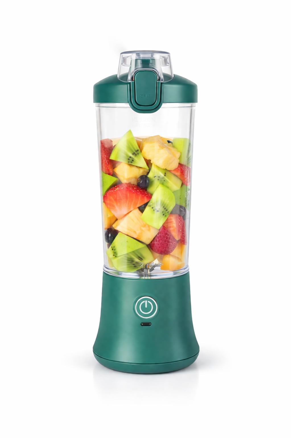 FRZA Batidora GO Portátil 600 ml con BaterÃa 4000 mAh – Recargable USB, Cuchillas Inox para Batidos, Smoothies y ProteÃna – Vaso Ligero para Gimnasio, Oficina y Viajes