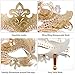 Coddsmz Masquerade Mask with Stick Venetian Mask Mardi Gras Decorations for Womens Halloween Costume Mask
