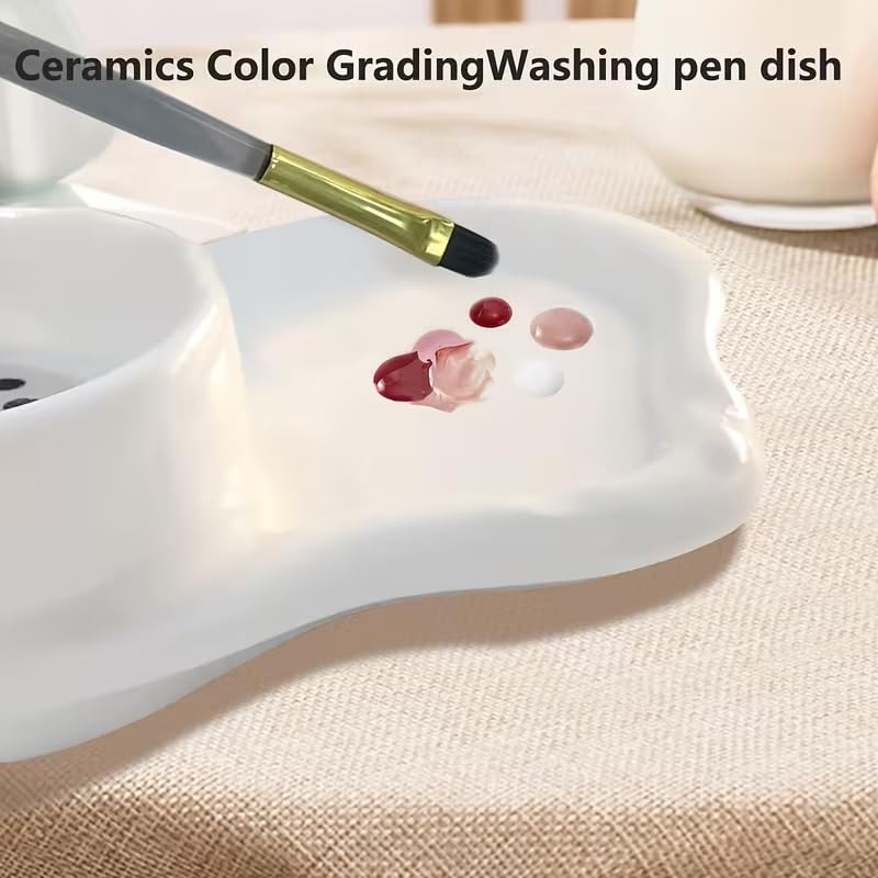 Professional Nail Art Brush Cleaner & Palette - 2-in-1 Tool