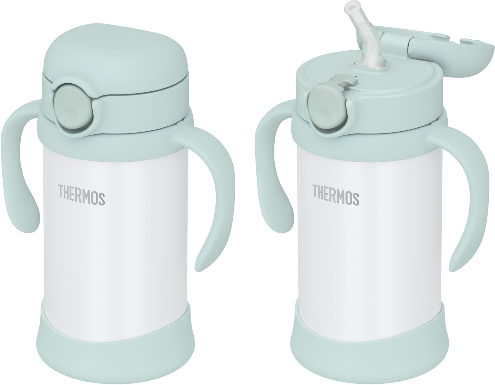 サーモス まほうびんのベビーストローマグ 飲み口とパッキンが一体 350ml ミント 保冷専用 FJT-350 MNT - 3