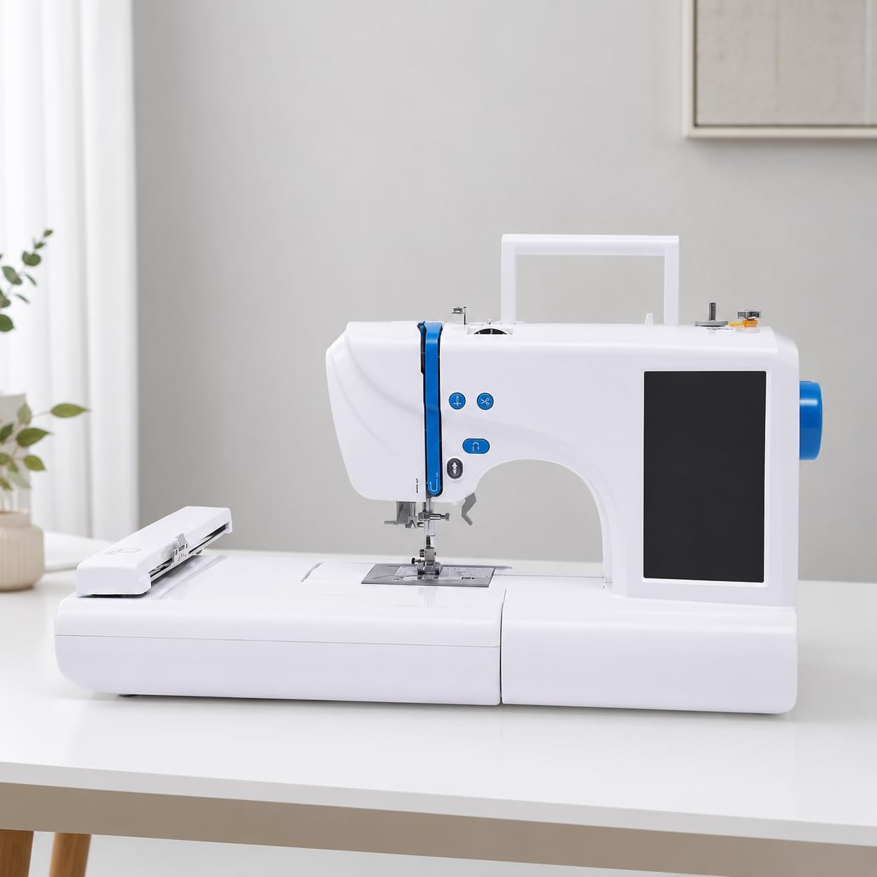 Macchina da cucire e ricamo computerizzata con touch screen da 7 pollici, capacità multi-punto, perfetta per artigianato e personalizzazione