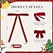 Hekocap 24 Pcs Red Bows for Christmas Tree – 5x7 Inch Red Christmas Tree Bows, Vintage Velvet Xmas Ornaments for Wreaths Garland Gift Holiday Decor