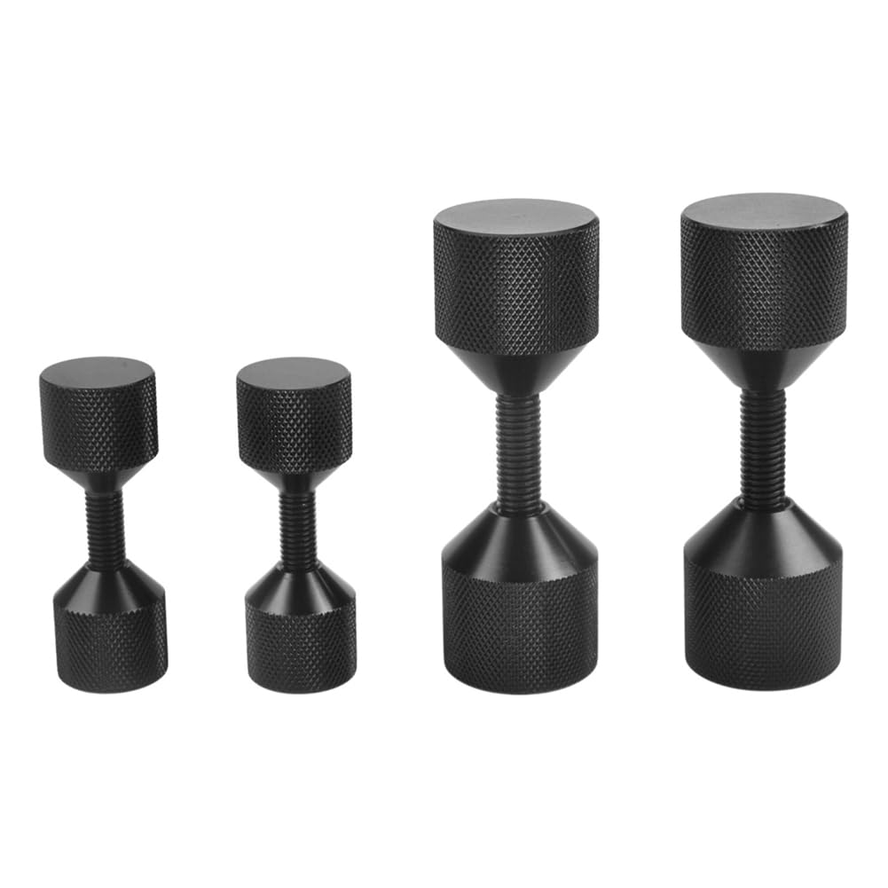 Agmoctz Black 4 Pcs Aluminium Flange Two Hole Pins 1-1/8 Inch Two Hole Alignment Pins & 1-5/8 Inch Detachable Flange