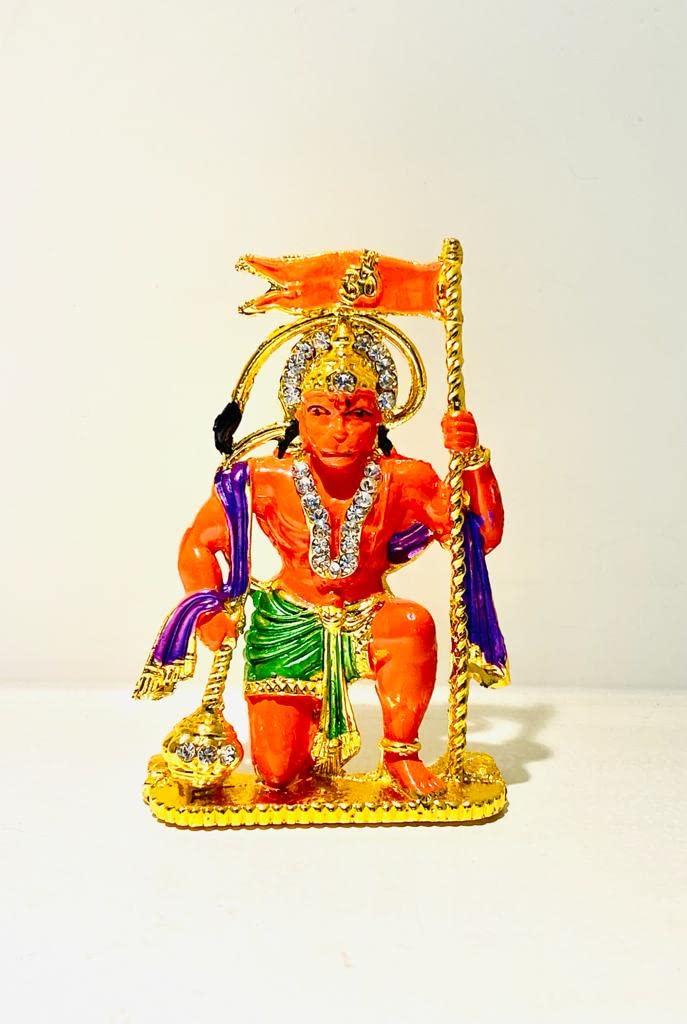 Buy DIGITAL COMM Metal Hanuman Ji Ki Murti with Gada and Sitting Lord