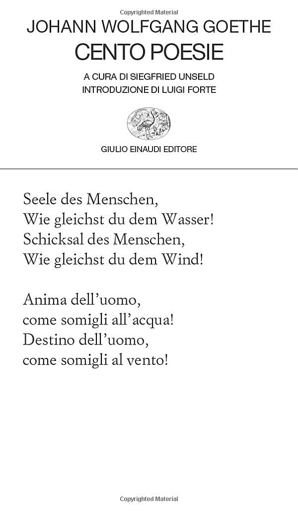 Cento poesie: Scelte da Siegfried Unseld (Collezione di poesia)