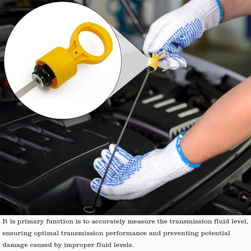 Image of 53034117AB Transmission Fluid Dipstick, Compatible with Dodge Ram 2500 3500 6.7L 68RFE 2007-2022, Transmission Fluid Level Indicator, Replace 53034117AA