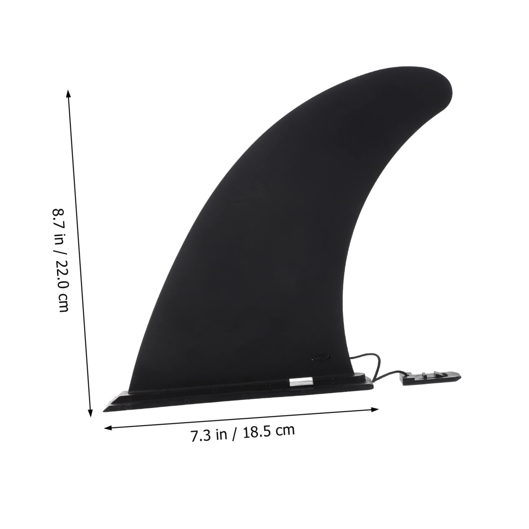 Hemobllo Aileron Central de Longboard Noir en Nylon, Lot de 3 Pièces | Clip pour Planches de Surf et Paddle, Pivot Rapide, Maintien Stable, Usage Canoë